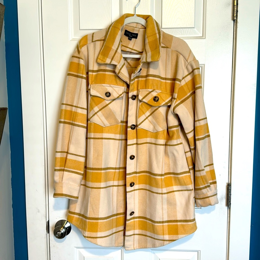 Yellow Plaid  Jacket